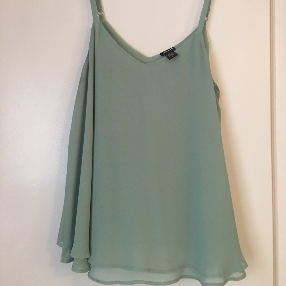 Torrid Light teal tank top
